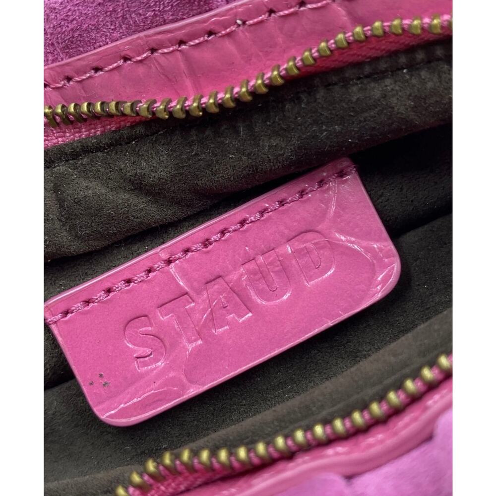 NWT STAUD Bean Lollipop Pink Suede Convertible Bag - Picture 6 of 7